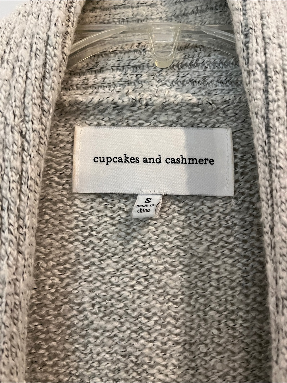 cupcakes & cashmere Cream and Black Patterned Open-Front Cardigan - Picture 2 of 3